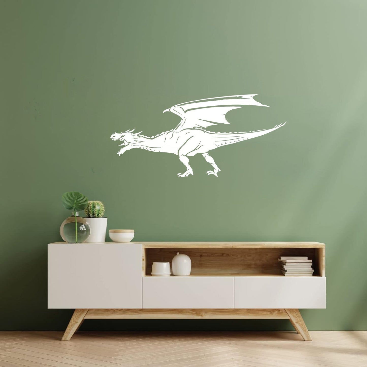 Wall Decals Paster Paper Flying Dragon Mythological Fantasy Beast Art Decoration