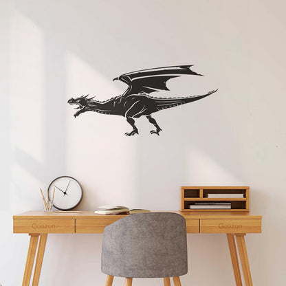Wall Decals Paster Paper Flying Dragon Mythological Fantasy Beast Art Decoration