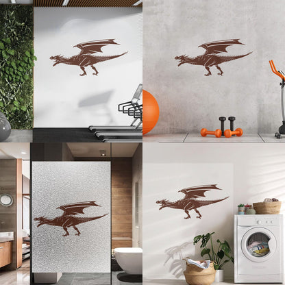 Wall Decals Paster Paper Flying Dragon Mythological Fantasy Beast Art Decoration