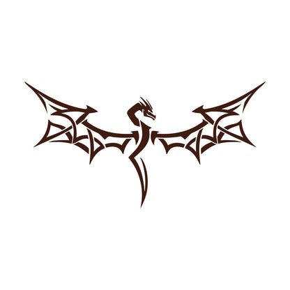 Vinyl Wall Stickers Flying Dragon Wings Tribal Fantasy Mythology Wall Beautification