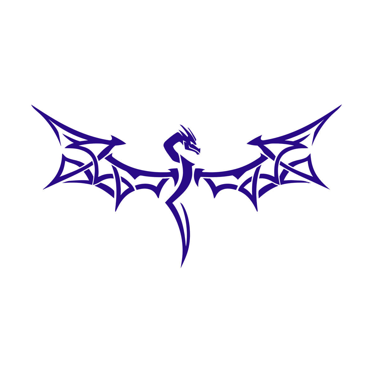 Vinyl Wall Stickers Flying Dragon Wings Tribal Fantasy Mythology Wall Beautification