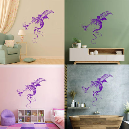 Wall Decals Flying Firebringer Dragon Fantasy Fairy Tale Car Body Decoration