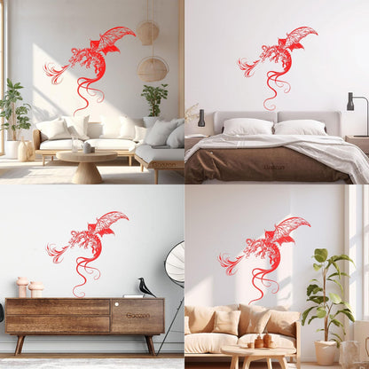 Wall Decals Flying Firebringer Dragon Fantasy Fairy Tale Car Body Decoration