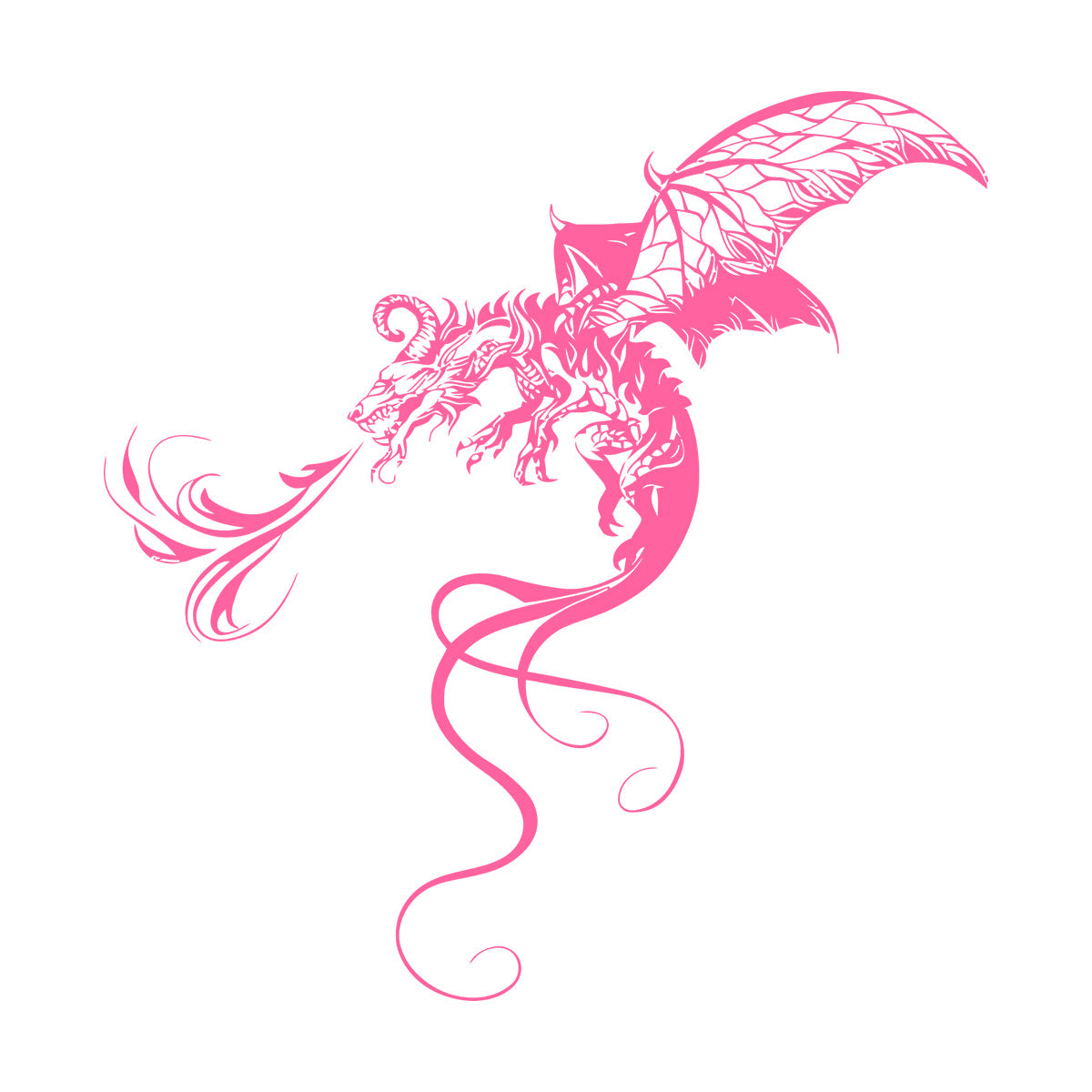 Wall Decals Flying Firebringer Dragon Fantasy Fairy Tale Car Body Decoration