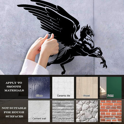 Flying Hippogriff Fantasy Beast Half Eagle And Half Horse Vinyl Wall Decals Window Decals