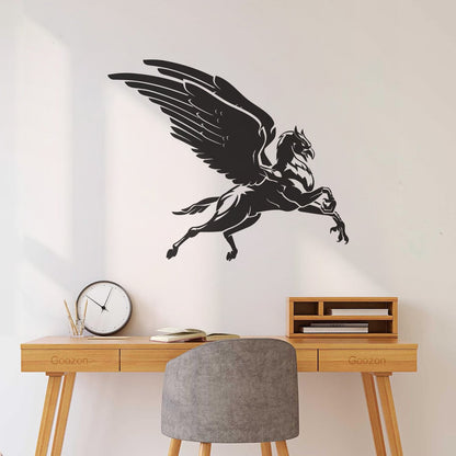 Flying Hippogriff Fantasy Beast Half Eagle And Half Horse Vinyl Wall Decals Window Decals