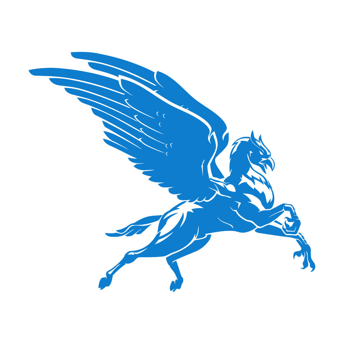 Flying Hippogriff Fantasy Beast Half Eagle And Half Horse Vinyl Wall Decals Window Decals