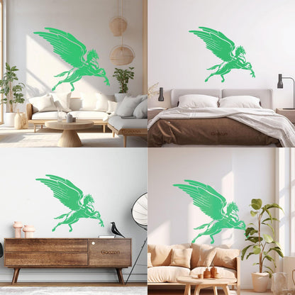 Flying Hippogriff Fantasy Beast Half Eagle And Half Horse Vinyl Wall Decals Window Decals