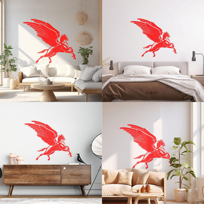 Flying Hippogriff Fantasy Beast Half Eagle And Half Horse Vinyl Wall Decals Window Decals