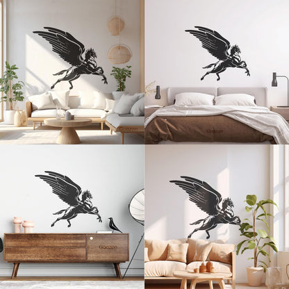Flying Hippogriff Fantasy Beast Half Eagle And Half Horse Vinyl Wall Decals Window Decals