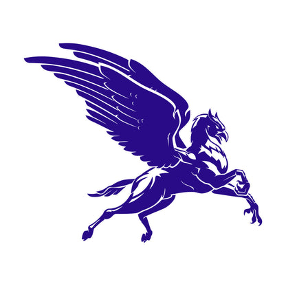 Flying Hippogriff Fantasy Beast Half Eagle And Half Horse Vinyl Wall Decals Window Decals