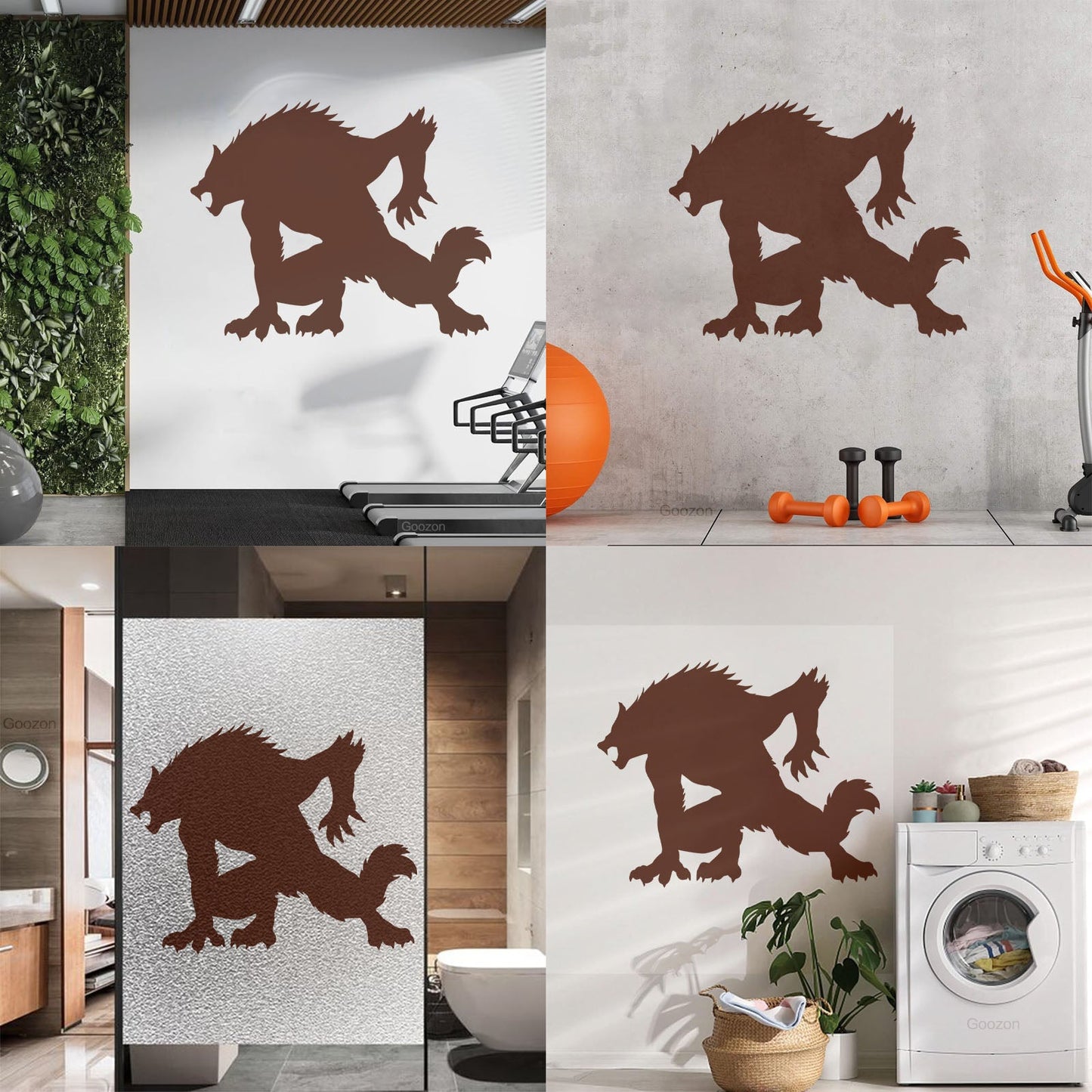 Wall Stickers Paster Paper Werewolf Horror Fantasy Beast Monster Tattoo Culture