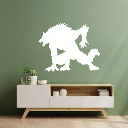 Wall Stickers Paster Paper Werewolf Horror Fantasy Beast Monster Tattoo Culture