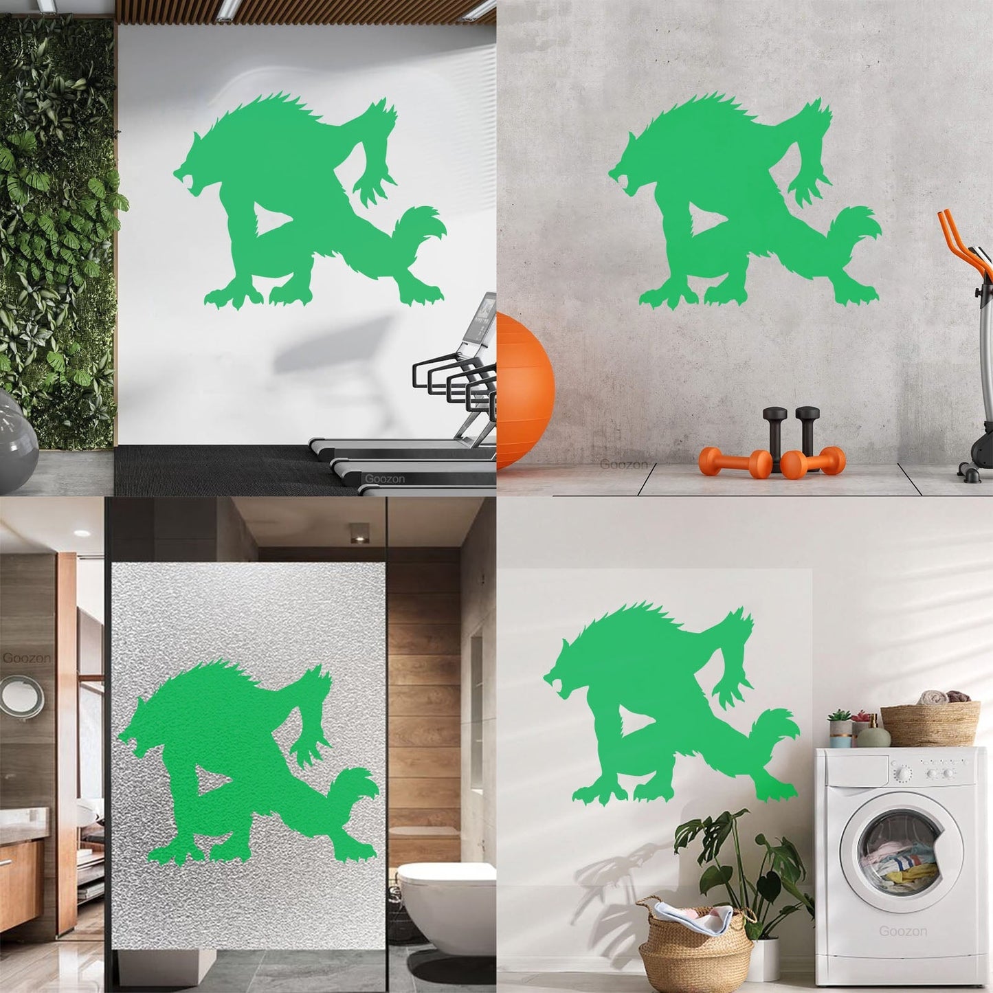 Wall Stickers Paster Paper Werewolf Horror Fantasy Beast Monster Tattoo Culture