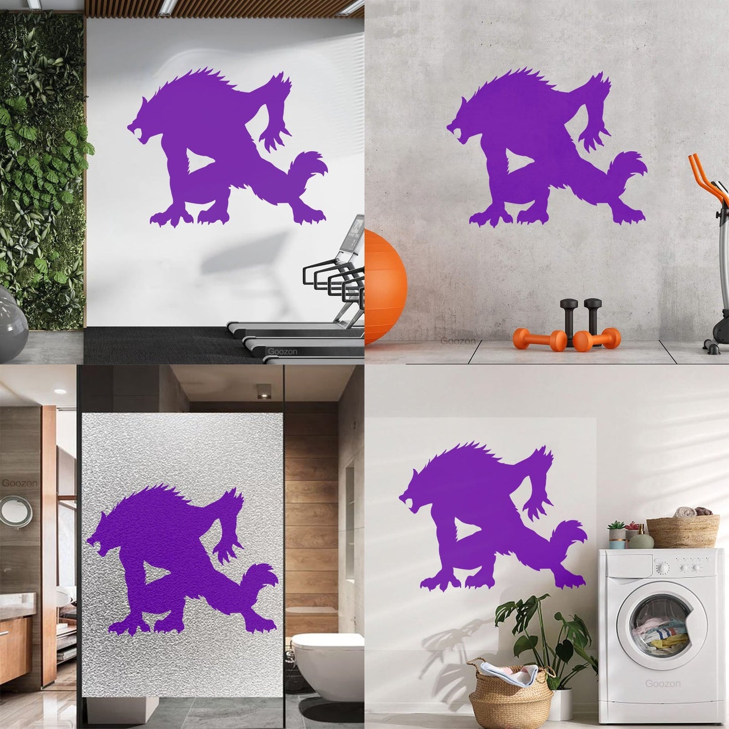 Wall Stickers Paster Paper Werewolf Horror Fantasy Beast Monster Tattoo Culture