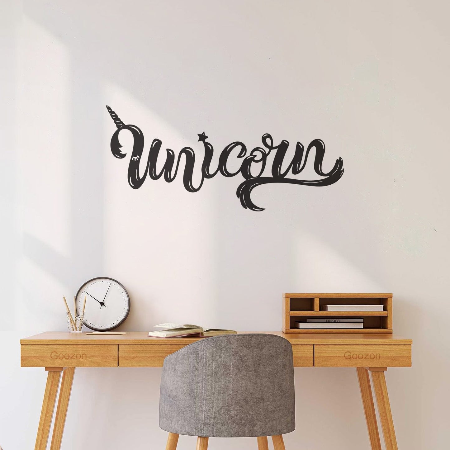 Vinyl Art Sticker Lettering Words Unicorn Fantasy Equipped With Transfer Film Kit