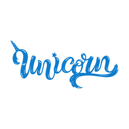 Vinyl Art Sticker Lettering Words Unicorn Fantasy Equipped With Transfer Film Kit