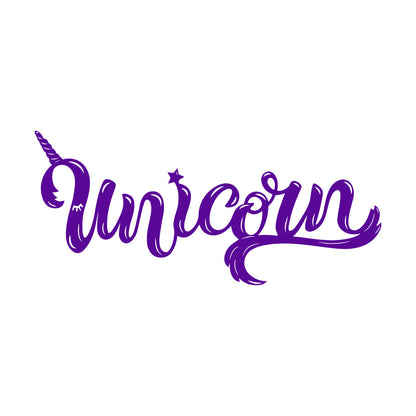 Vinyl Art Sticker Lettering Words Unicorn Fantasy Equipped With Transfer Film Kit