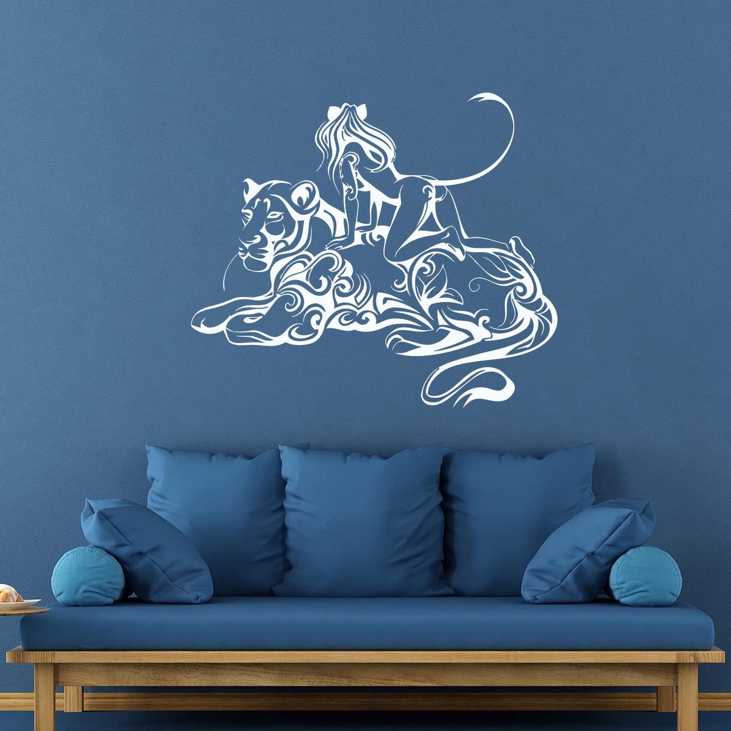 Engraving Stickers Lioness Woman Fantasy Easy Installation