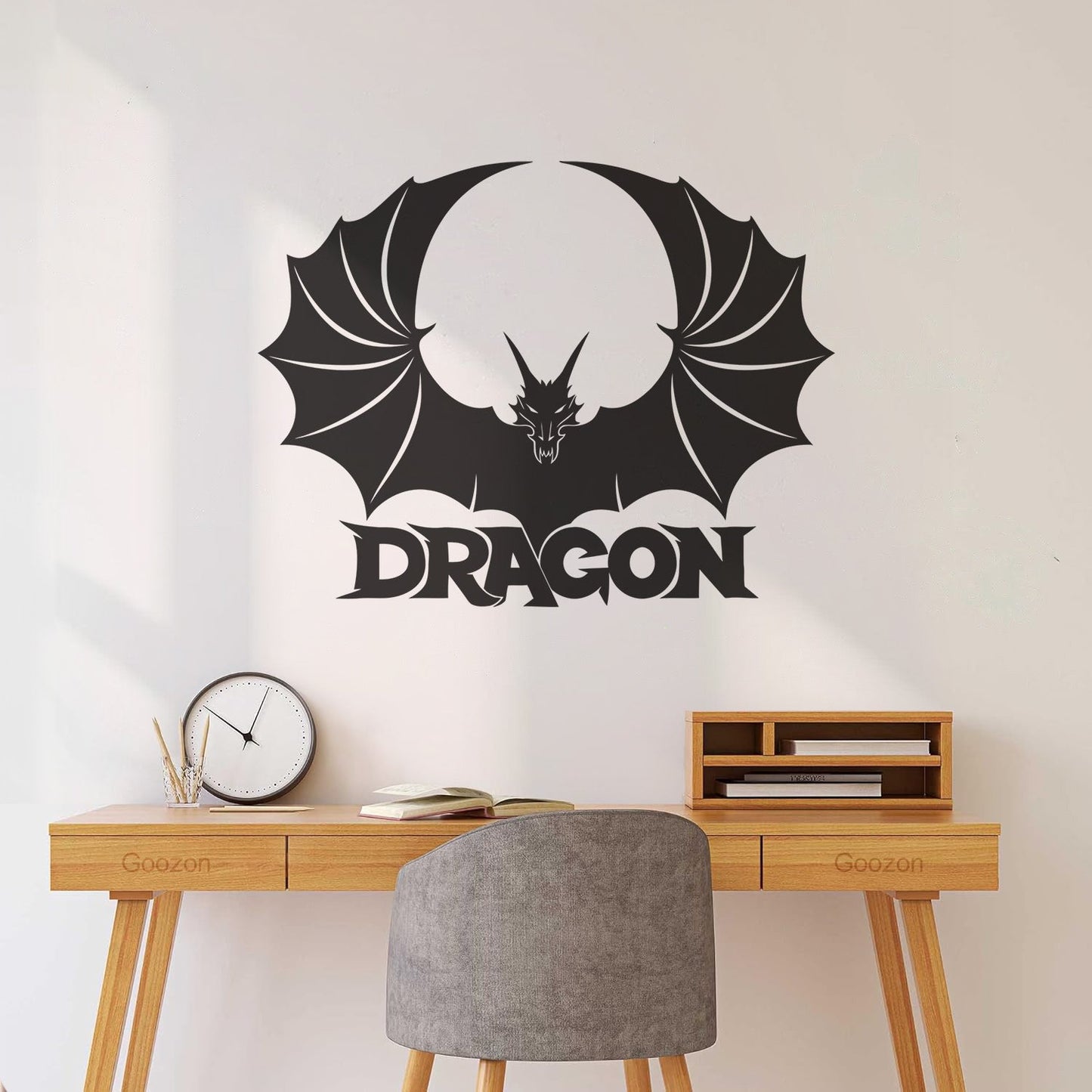 Logo Fantasy Dragon Children'S Ation Lettering Decals Art Mural Painting