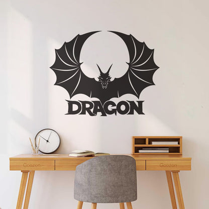 Logo Fantasy Dragon Children'S Ation Lettering Decals Art Mural Painting