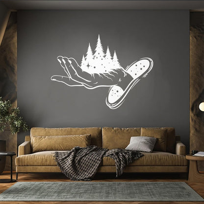 Wall Decals Pvc Magic Hand Fairy Tale Stars Forest Fantasy Multiple Size Options