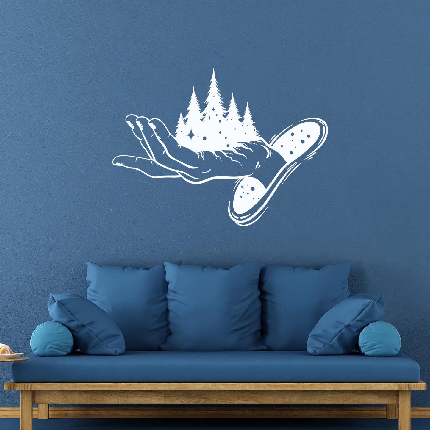 Wall Decals Pvc Magic Hand Fairy Tale Stars Forest Fantasy Multiple Size Options