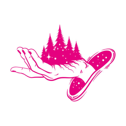 Wall Decals Pvc Magic Hand Fairy Tale Stars Forest Fantasy Multiple Size Options