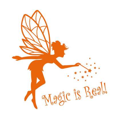 Lettering Stickers Magic Is Real Baby D¹Ècor Fairy Tale Fantasy Magic Wand Waterproof