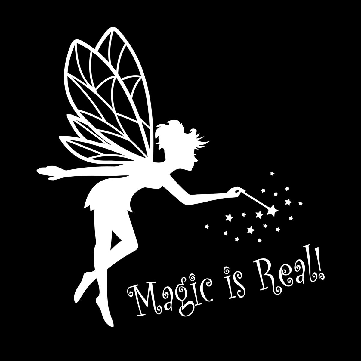 Lettering Stickers Magic Is Real Baby D¹Ècor Fairy Tale Fantasy Magic Wand Waterproof