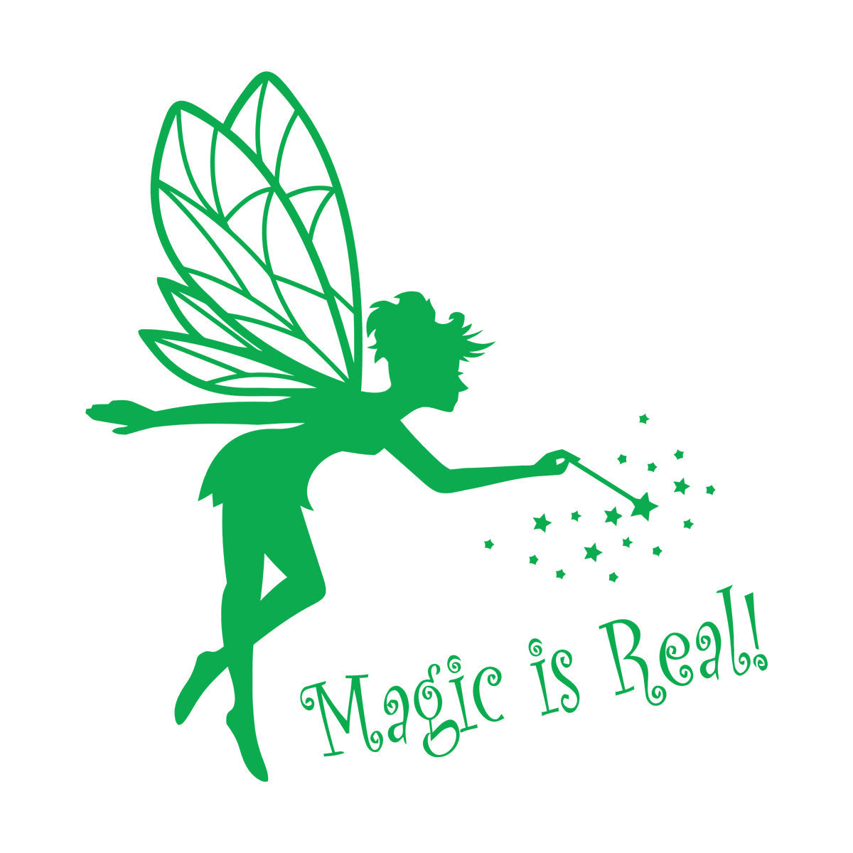 Lettering Stickers Magic Is Real Baby D¹Ècor Fairy Tale Fantasy Magic Wand Waterproof