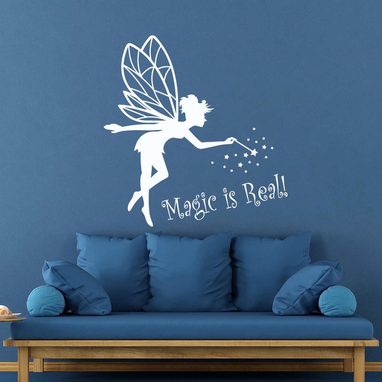 Lettering Stickers Magic Is Real Baby D¹Ècor Fairy Tale Fantasy Magic Wand Waterproof