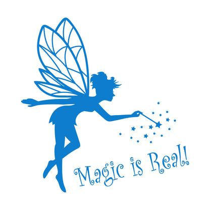 Lettering Stickers Magic Is Real Baby D¹Ècor Fairy Tale Fantasy Magic Wand Waterproof