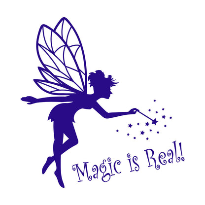 Lettering Stickers Magic Is Real Baby D¹Ècor Fairy Tale Fantasy Magic Wand Waterproof