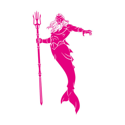 Wall Decals Paster Paper Poseidon God Fantasy Marine Nautical Trident It Won'T Fall Off