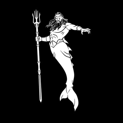 Wall Decals Paster Paper Poseidon God Fantasy Marine Nautical Trident It Won'T Fall Off