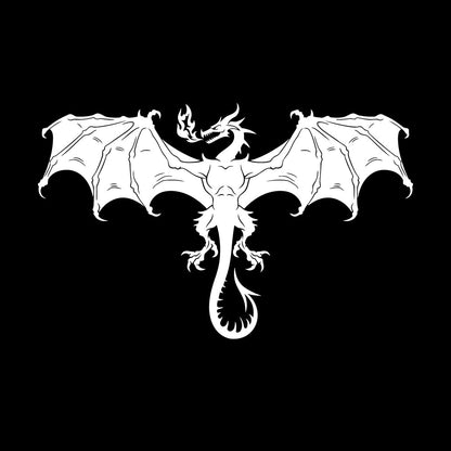 Vinyl Wall Decals Myth Beast Fantasy Flying Fire Dragon Art Decoration