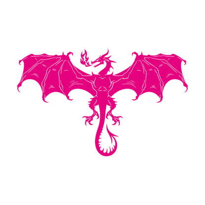 Vinyl Wall Decals Myth Beast Fantasy Flying Fire Dragon Art Decoration