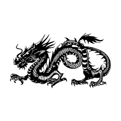 Mural And Wall Vinyl Decal Mythological Fantasy Oriental Chinese Dragon Car Body Decoration