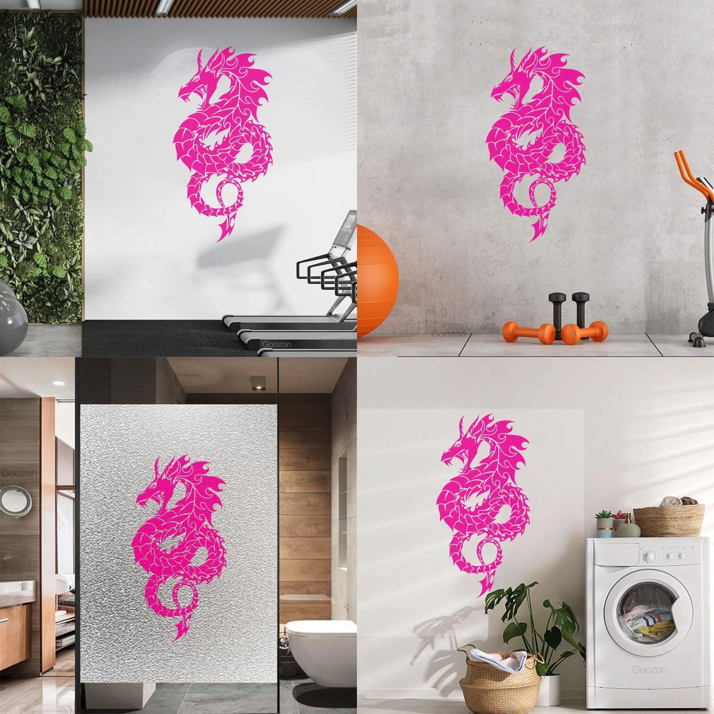 Wall Stickers Paster Paper Mythology Fantasy Monster Dragon Boy Room Window Decals