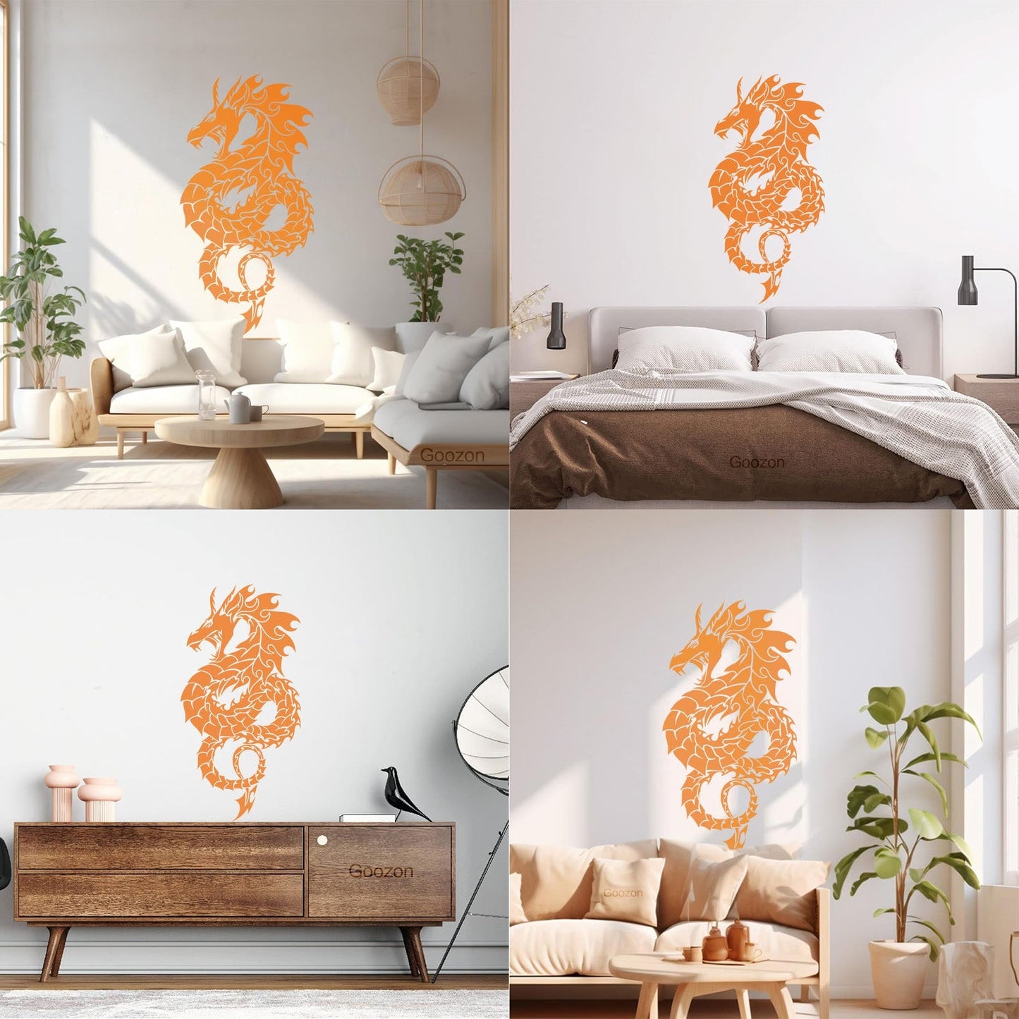 Wall Stickers Paster Paper Mythology Fantasy Monster Dragon Boy Room Window Decals