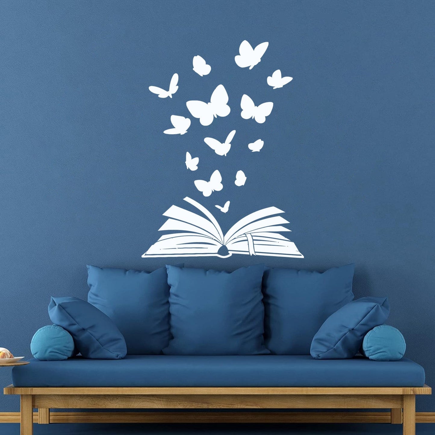 Open Book Of Fairy Tales Fantasy Butterflies Fine Carving Decals Removable Without Leaving Glue
