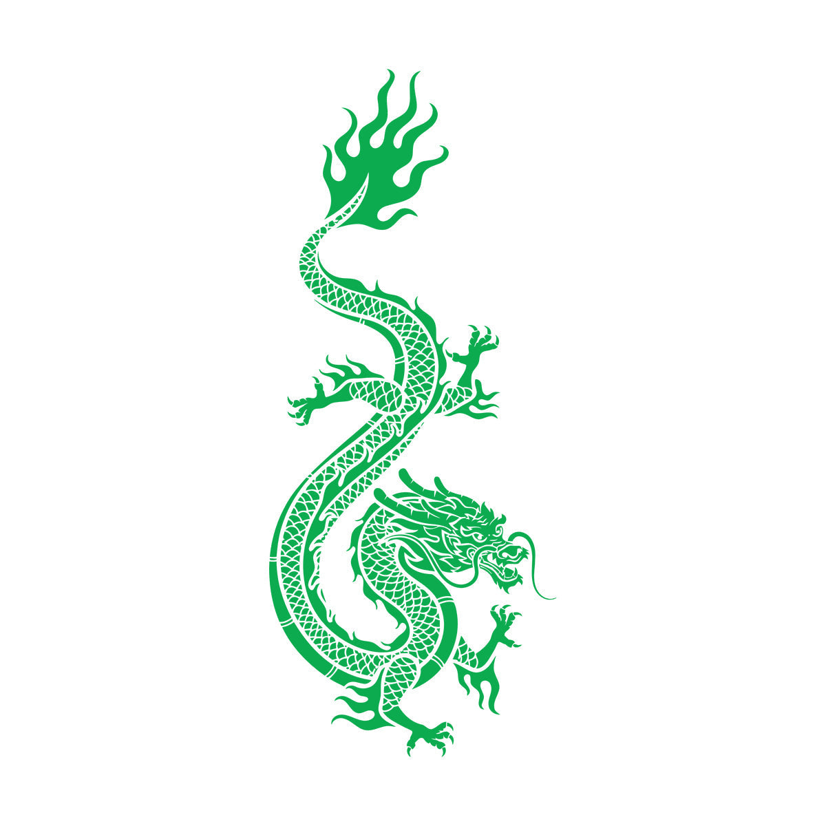 Engraving Stickers Oriental Chinese Dragon Mythological Fantasy Beast Do Not Damage The Wall Surface