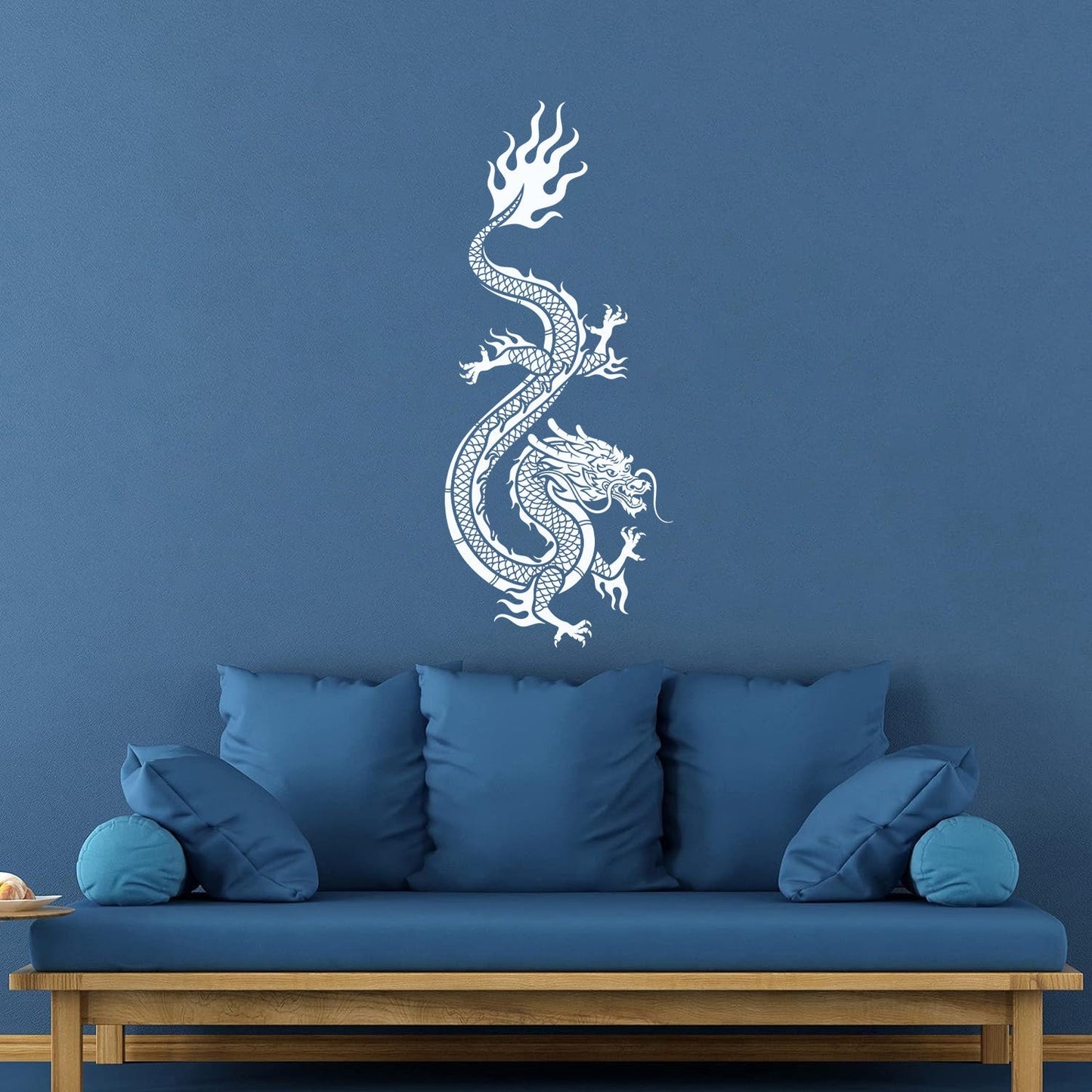 Engraving Stickers Oriental Chinese Dragon Mythological Fantasy Beast Do Not Damage The Wall Surface