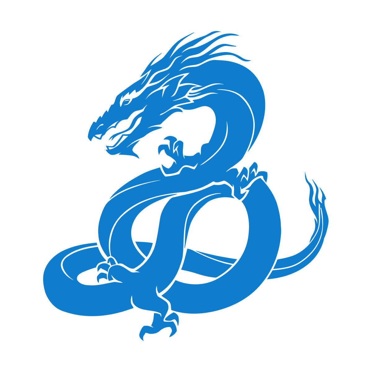 Lettering Stickers Oriental Fantasy Magical Dragon Tattoo Easy Installation