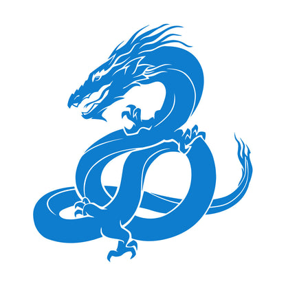Lettering Stickers Oriental Fantasy Magical Dragon Tattoo Easy Installation