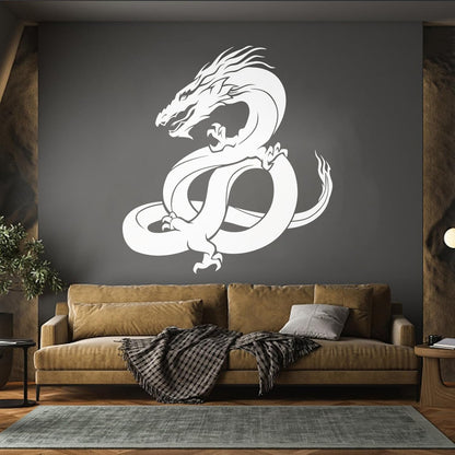Lettering Stickers Oriental Fantasy Magical Dragon Tattoo Easy Installation