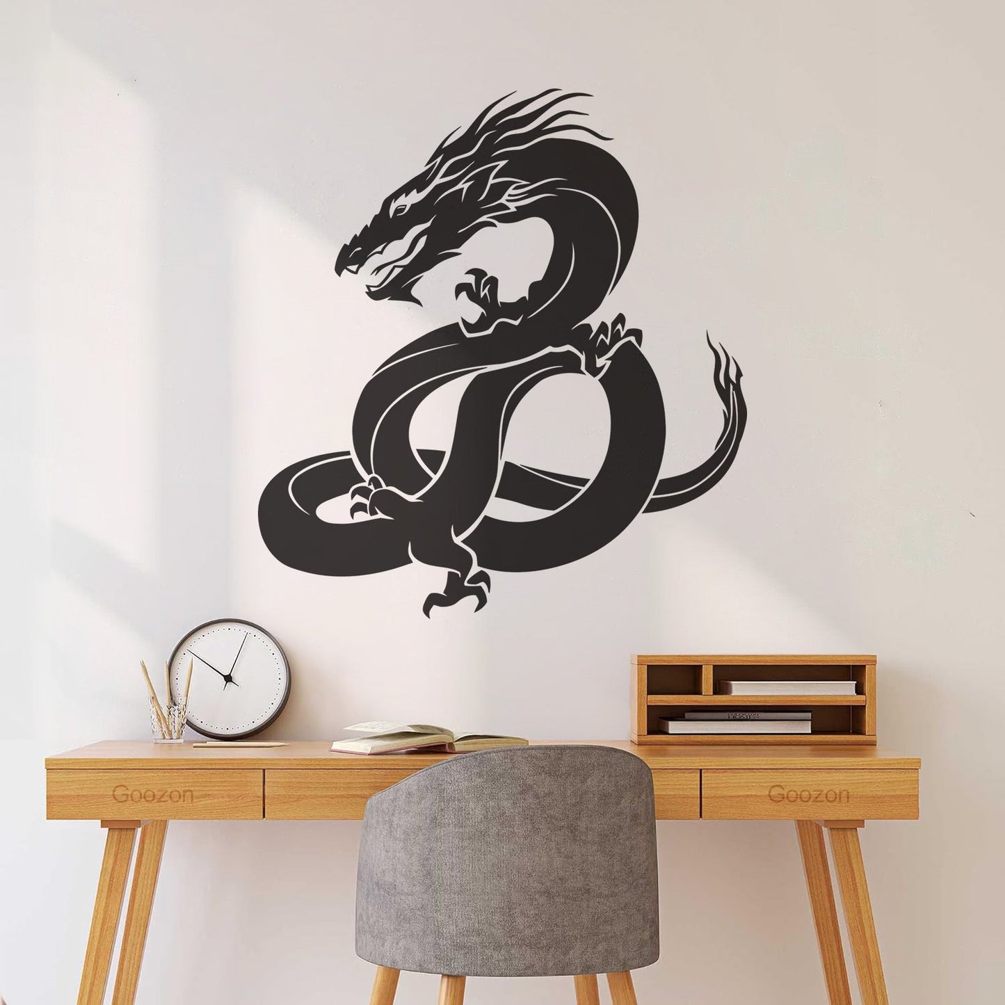 Lettering Stickers Oriental Fantasy Magical Dragon Tattoo Easy Installation