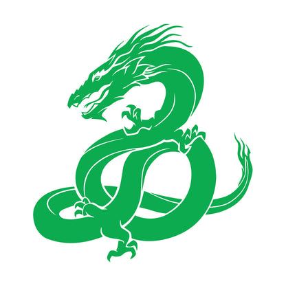 Lettering Stickers Oriental Fantasy Magical Dragon Tattoo Easy Installation