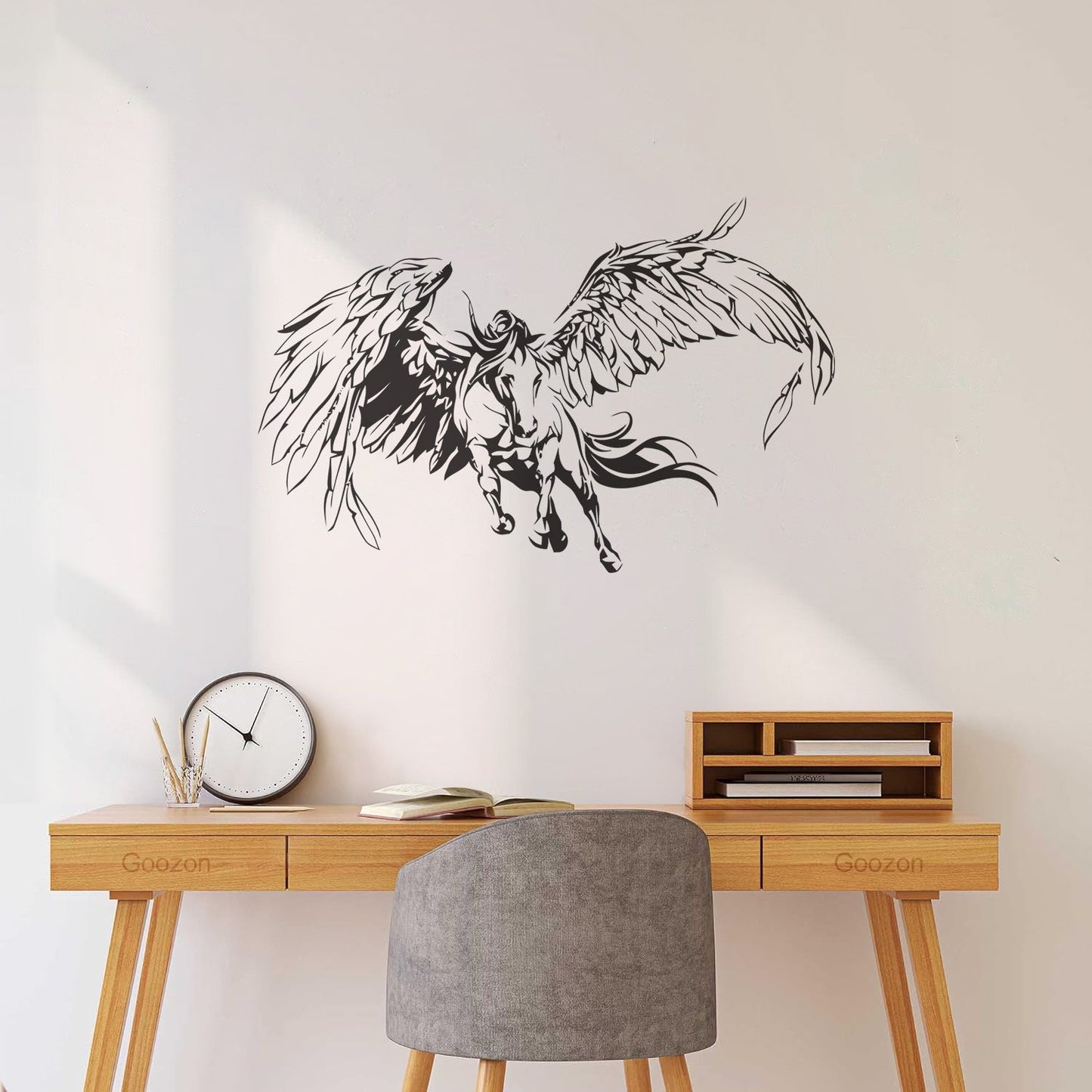 Wall Decals Paster Paper Pegasus Fantastic Beast Fantasy Animal Wings Art Mural Painting